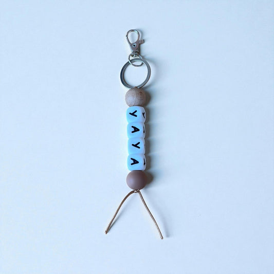 Llavero Gris personalizado Nenina & Co