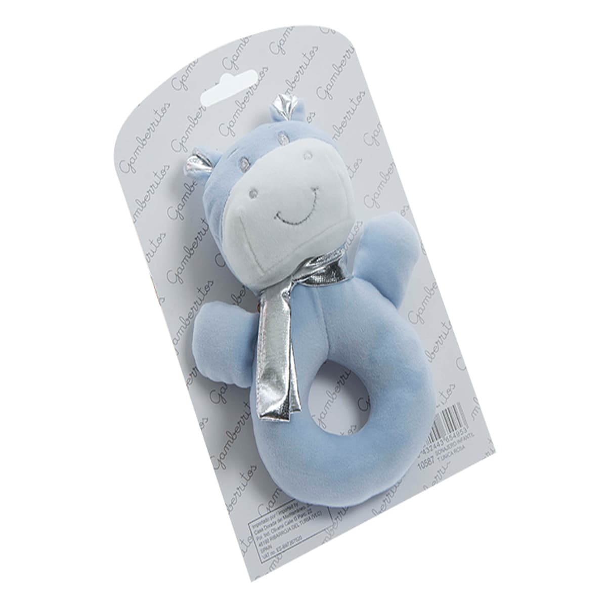 Sonajero Azul Hipopótamo Gamberritos 10728