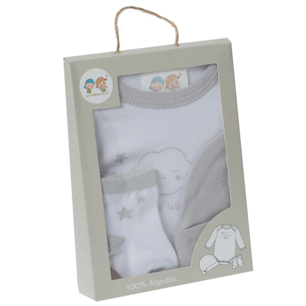 Coffret cadeau bébé avec couverture et duo dou animaux Crevettes 10887