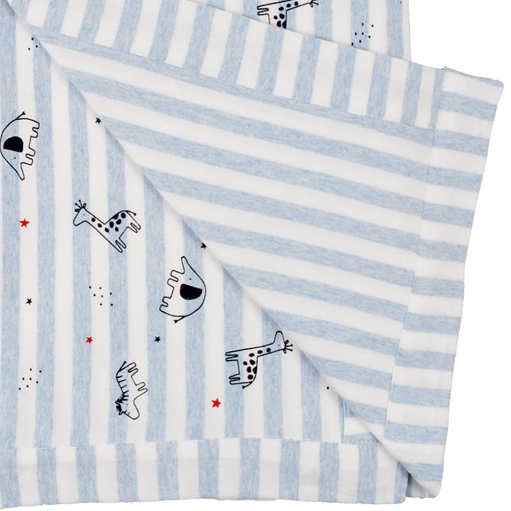 Lange bébé en coton bio imprimé visage et cœur Baby Bol 250481