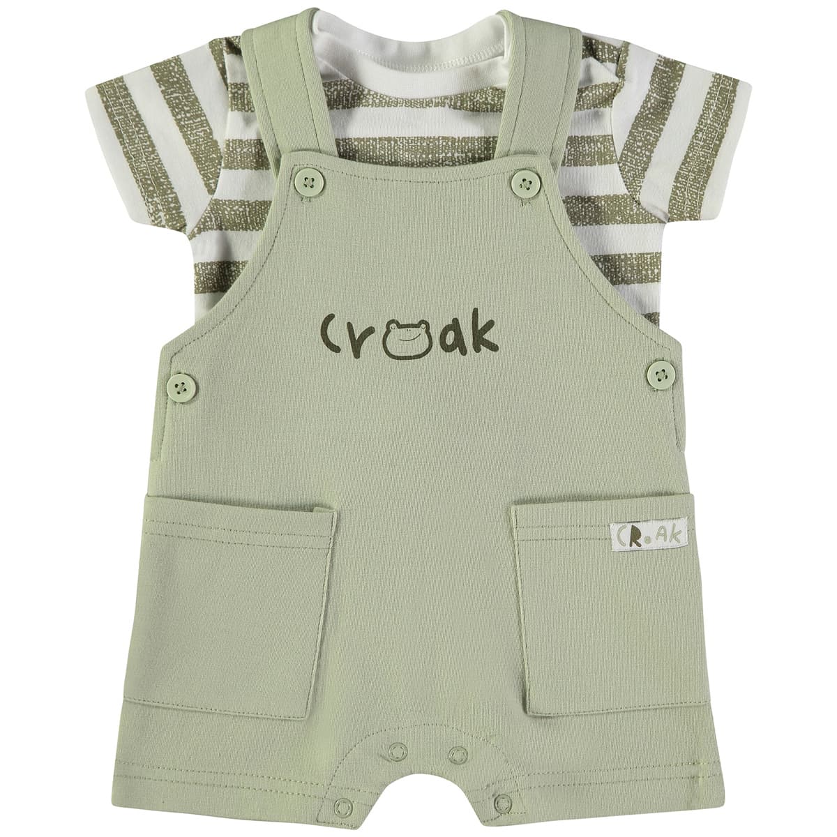 Conjunto bebé peto caqui Croak Babybol 160058