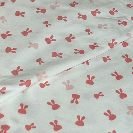 Arrullo bebé de algodón orgánico con estampado de conejitos Babybol 160470