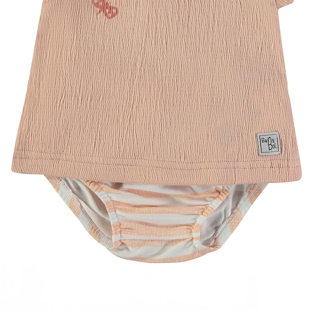 Conjunto bebé de algodón con camiseta y braguita Babybol 160830