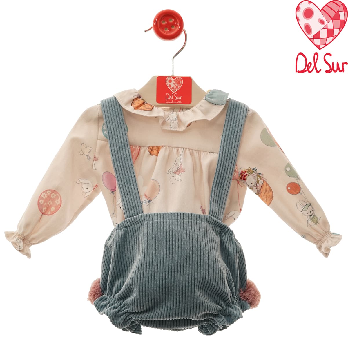 Conjunto Camisa y Ranita Colección Annie 1832 Dulce, cómodo y con detalles que enamoran Del Sur