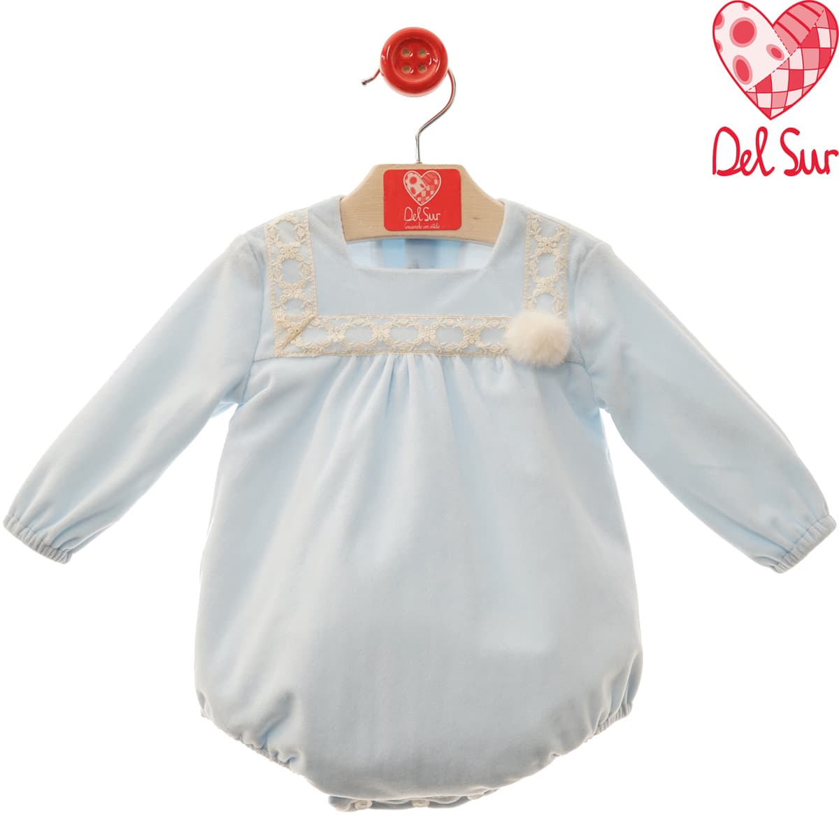 Ranita Celeste de Terciopelo 1938 Suavidad y elegancia para los primeros meses Del Sur