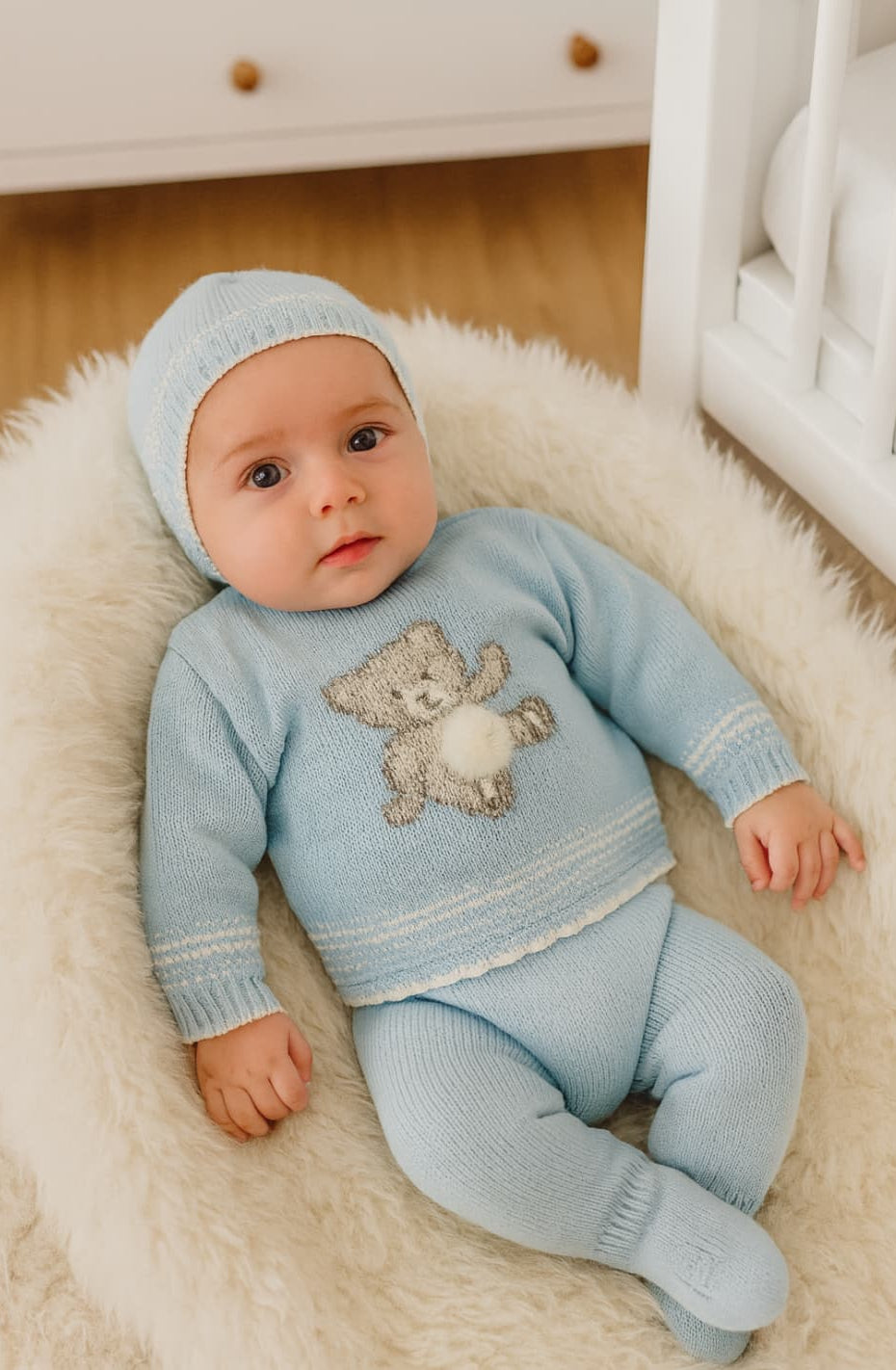 Conjunto primera puesta para bebé Visi 421130900 osito azul