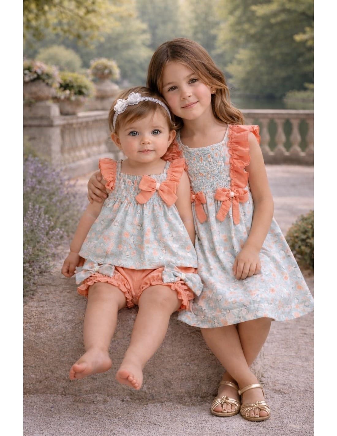 Conjunto bebé niña Alma Petit con conejitos 622005043 – Dulce, fresco y encantador 🐰🌸