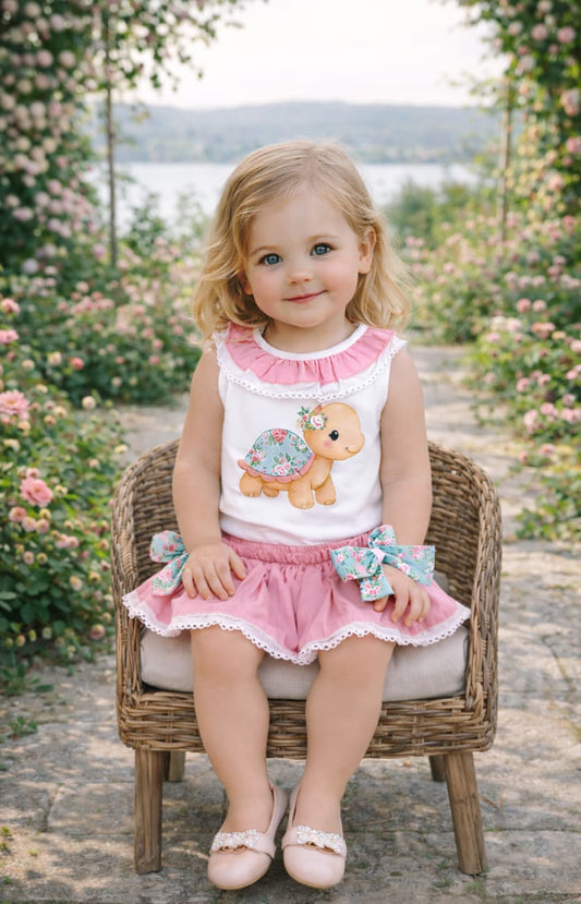 Conjunto Bebé Niña Tortuga Floral 622005021 – Alma Petit
