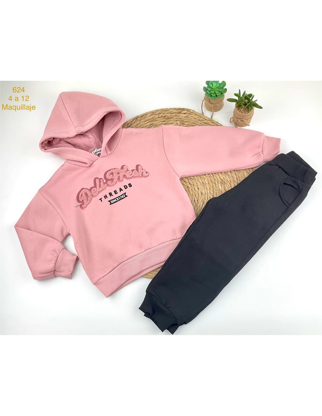 Chándal niña afeltado 522100624 (4 A 12 AÑOS)