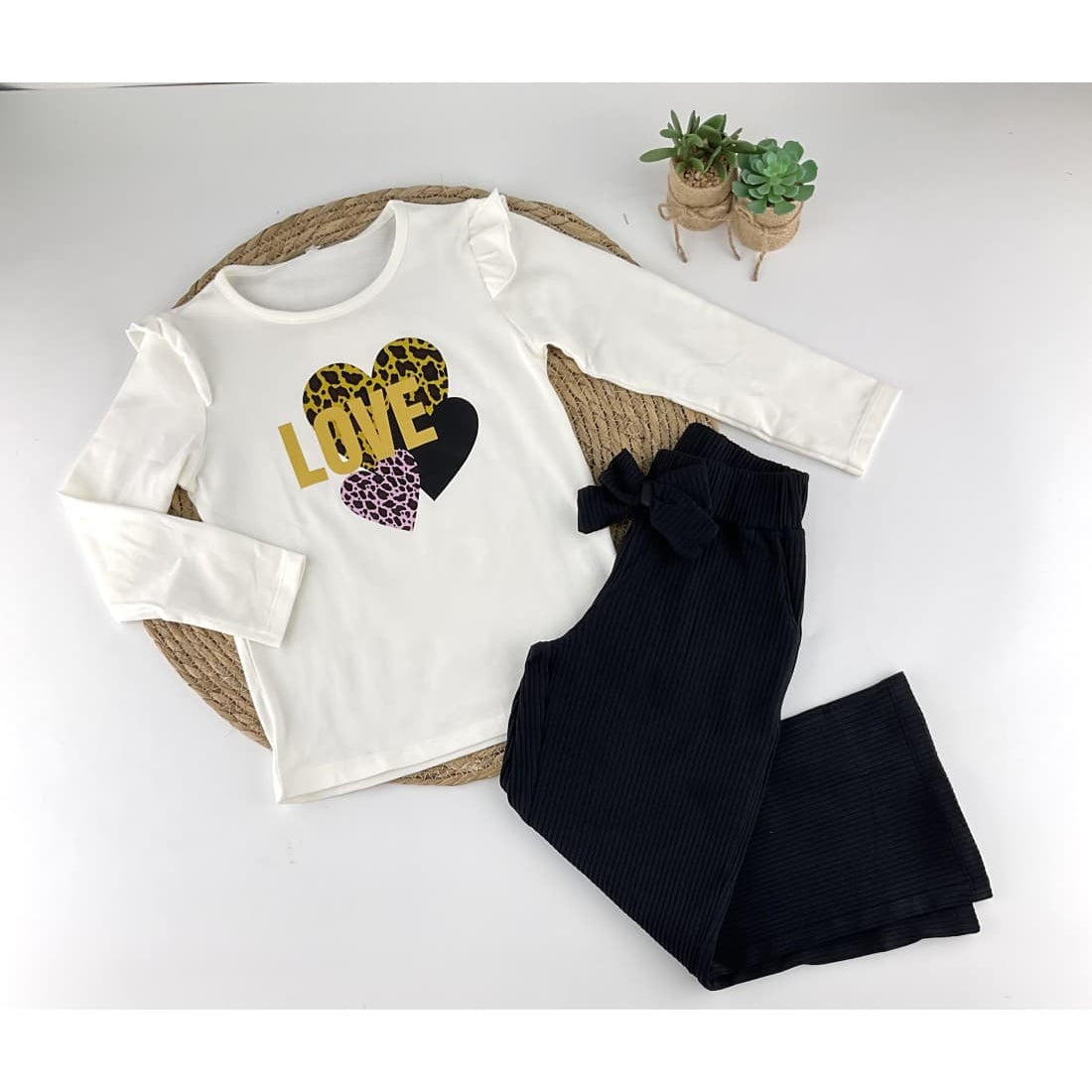 Conjunto de calças "Love" para menina CALA KIDS 522100002