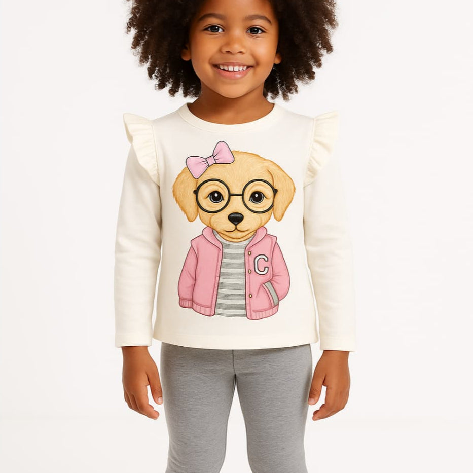 Conjunto de calças "Perrito" para menina CALA KIDS 522100005