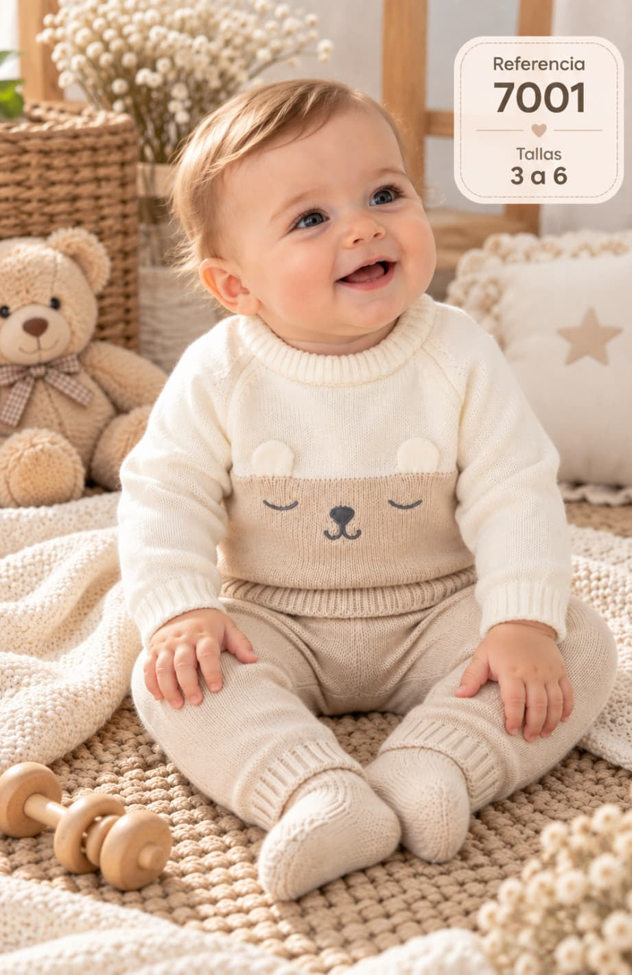 Yatsi Baby 25200261 Ensemble 2 pièces Cœurs en coton rose (0 à 6 mois)