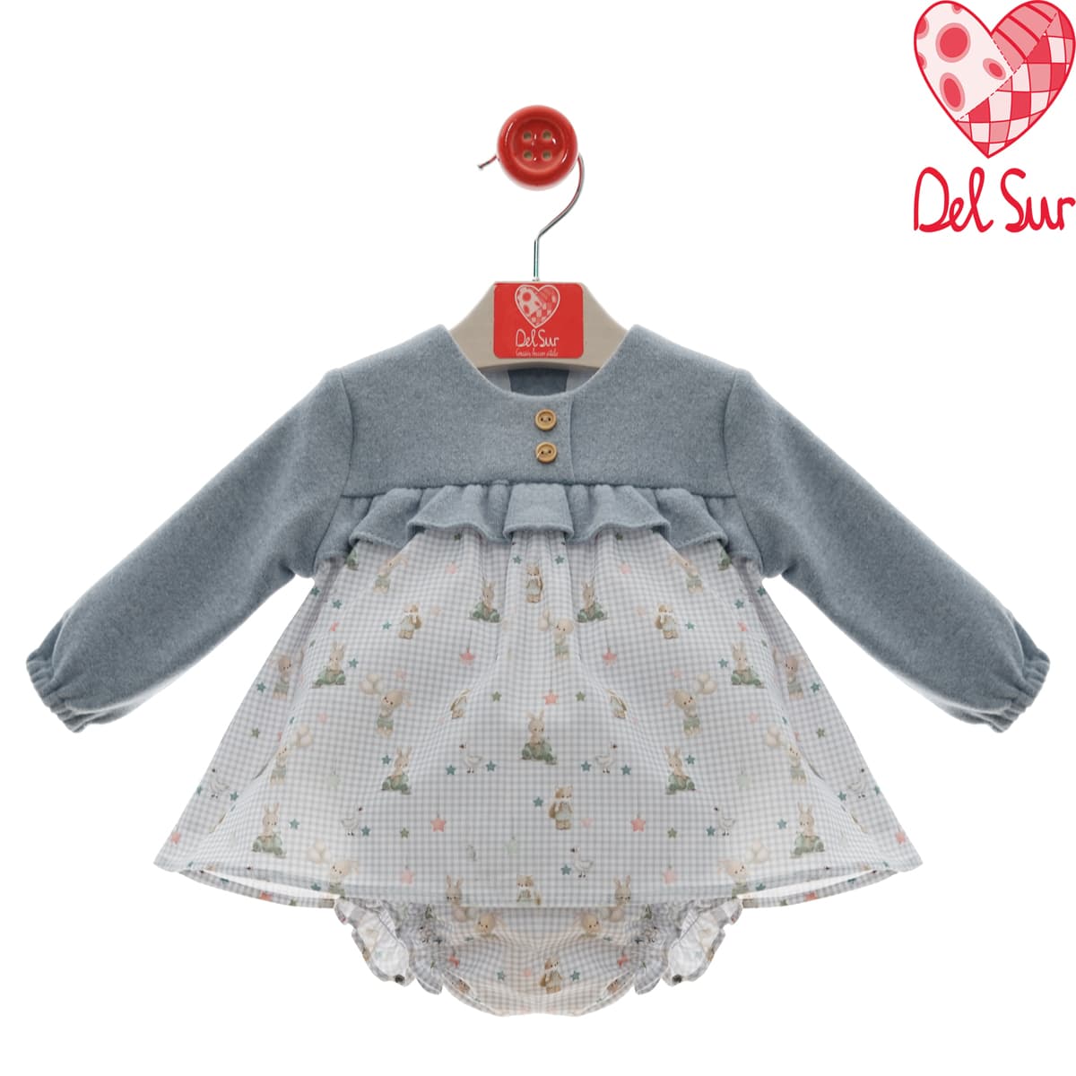 Coffret de cérémonie pour bébé en bambula vert – Collection La Caleta Del Sur 0285