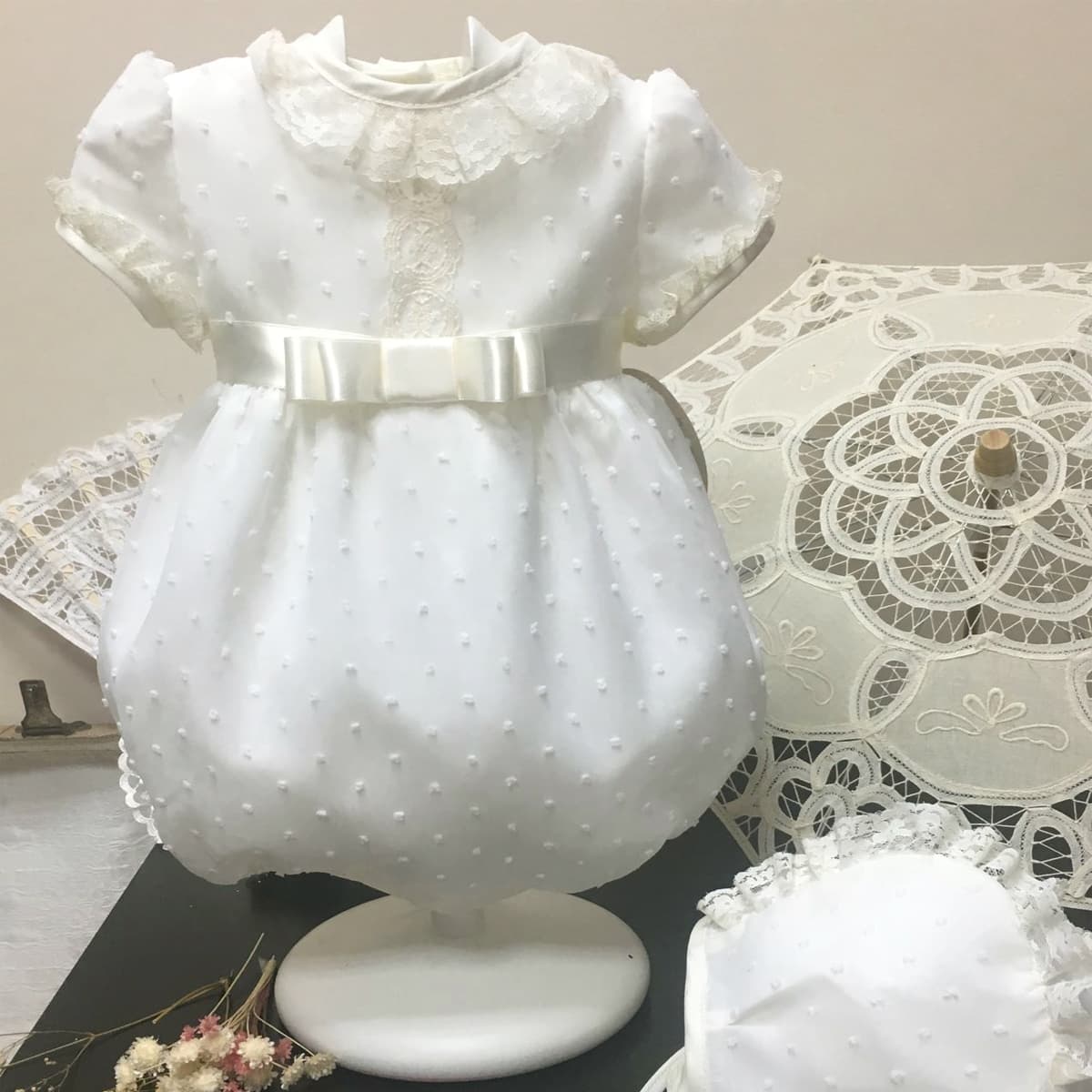 Barboteuse Plumeti avec Dentelle – Lilus Ceremonia Niño 23523