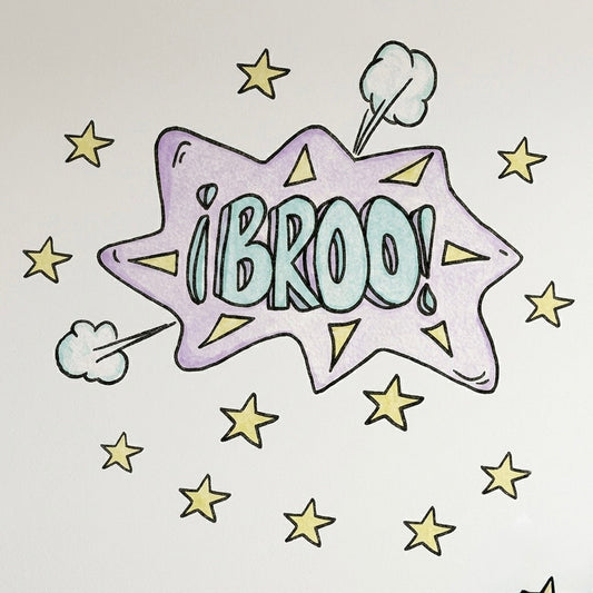 Vinilo Decorativo ¡BROO! 120cm