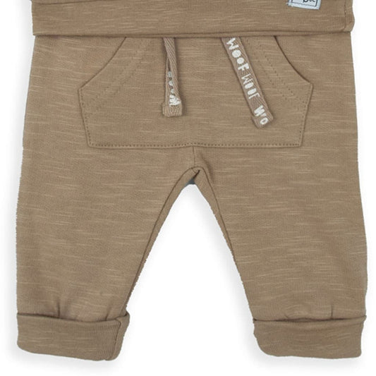 Conjunto de bebé em algodão com sweatshirt estampada com cachorros e calças Baby Bol 250814