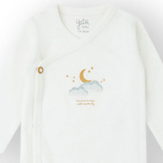 Lot de 2 bodies bébé fantaisie croisés Yatsi 25200102. Coton extra doux et design magique.