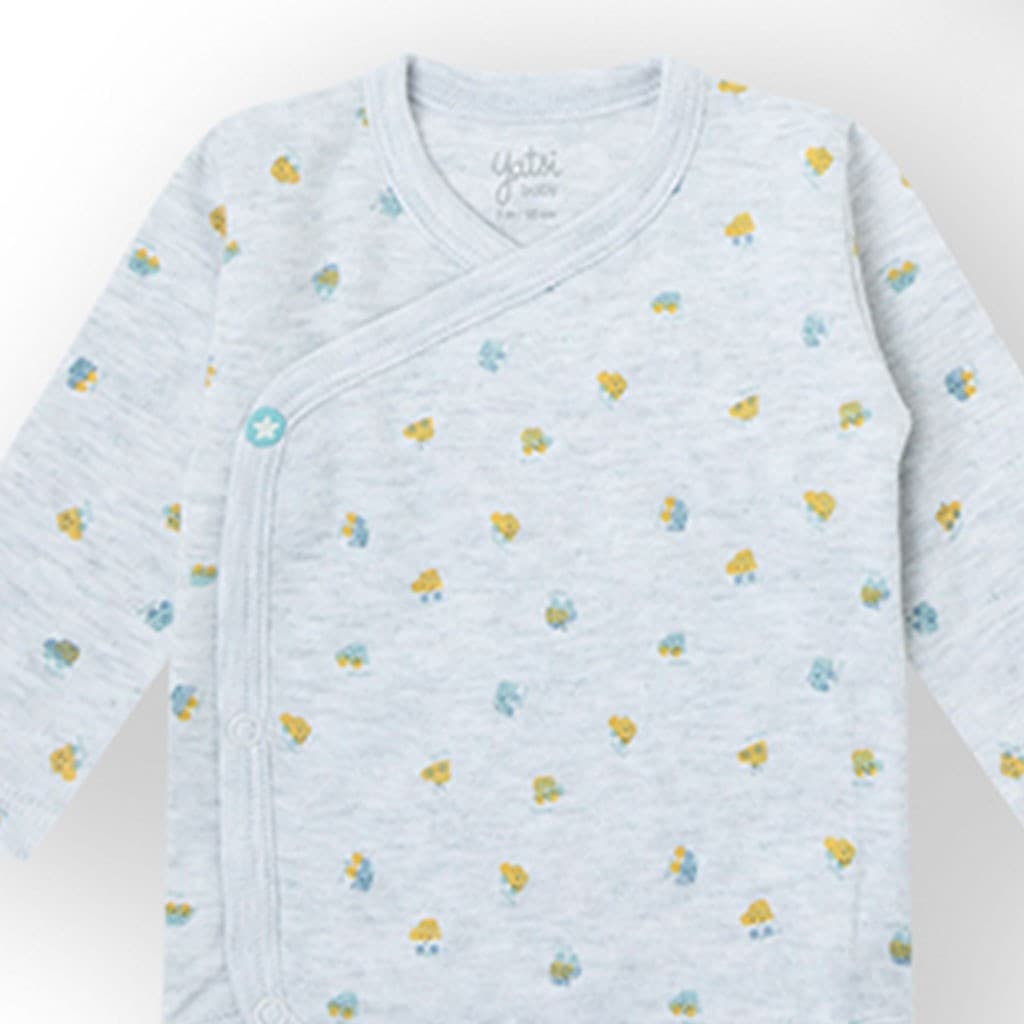 Lot de 2 bodies bébé bleu et blanc Yatsi 25200105 Coton extra doux et design pratique