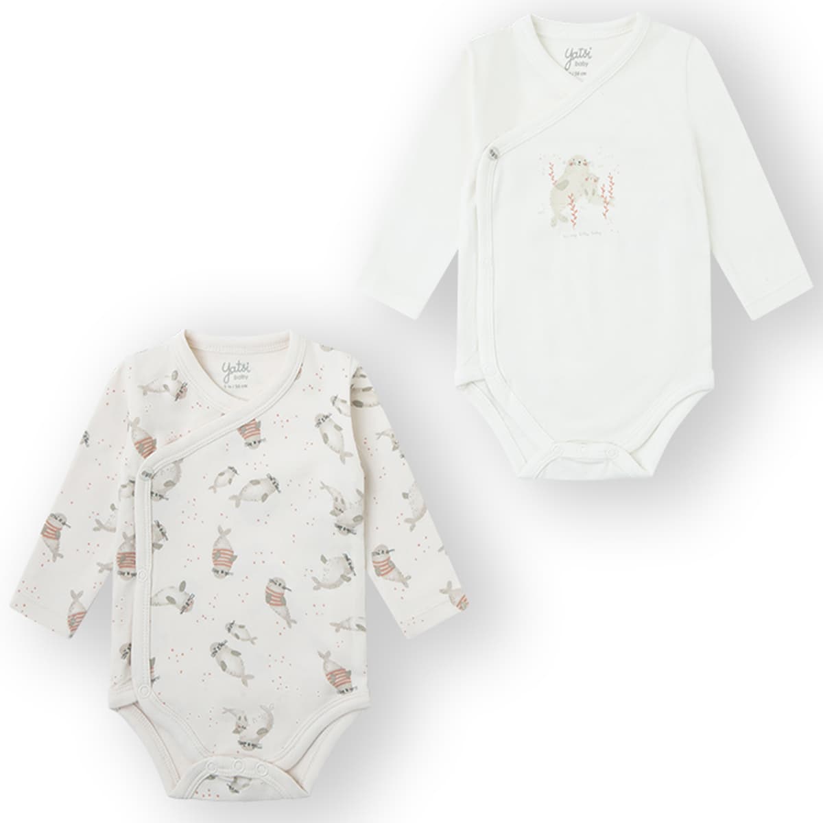 Set 2 Bodies Manga Larga Yatsi Baby 25200109 focas