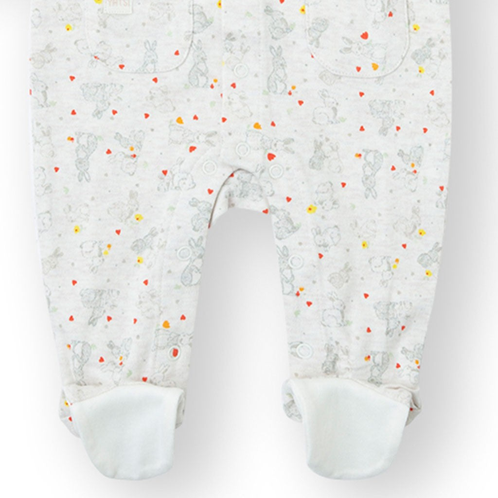 Kinanit 521100007 Barboteuse bébé garçon cisaillée avec petit train Douce, chaude et amusante