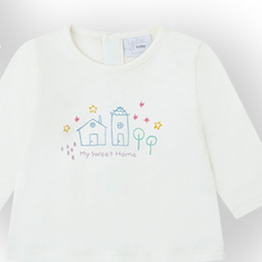 Chándal bebé 3 piezas Yatsi “Sweet Home” Chaqueta con capucha, camiseta y pantalón 25201505