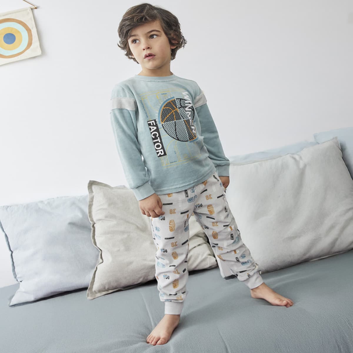 Pijama Infantil Tundosado Tobogán 25207104 – Comodidad y Estilo Deportivo (2 a 6 años)