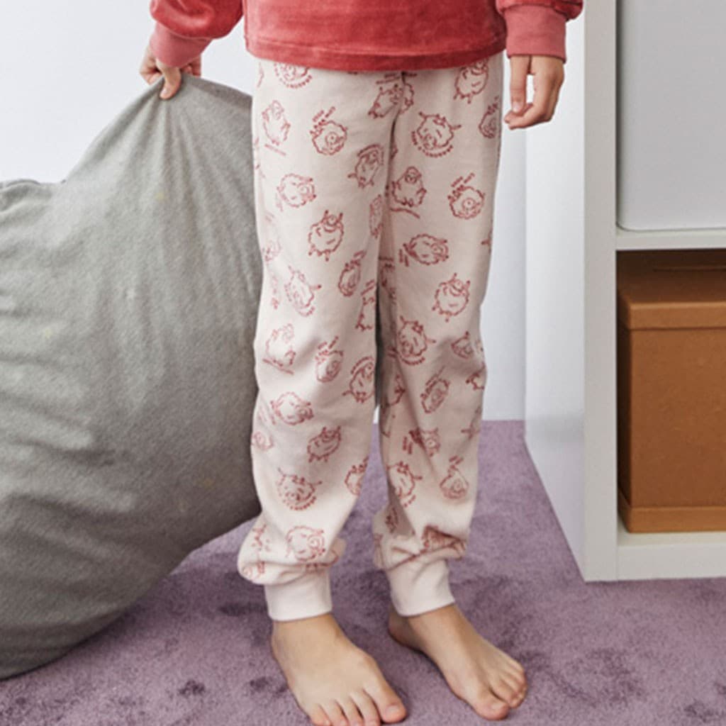 Pijama comprido para menina jovem Slide 25208305 Polar macio com estampado de ovelhas
