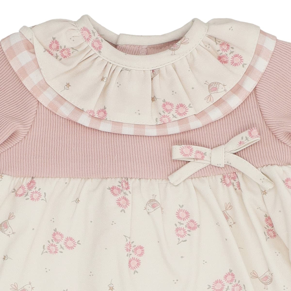 Vestido rosa para bebé com capuz e capa de fralda a condizer Baby Ferr 25407 (1 a 24 meses)