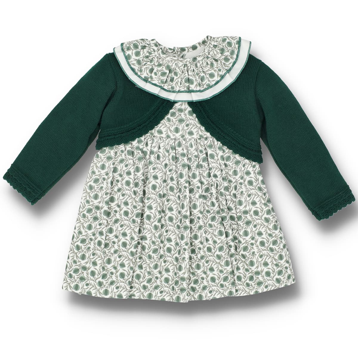 Vestido Casaco Verde Baby Ferr 25630 (6 a 36 meses)