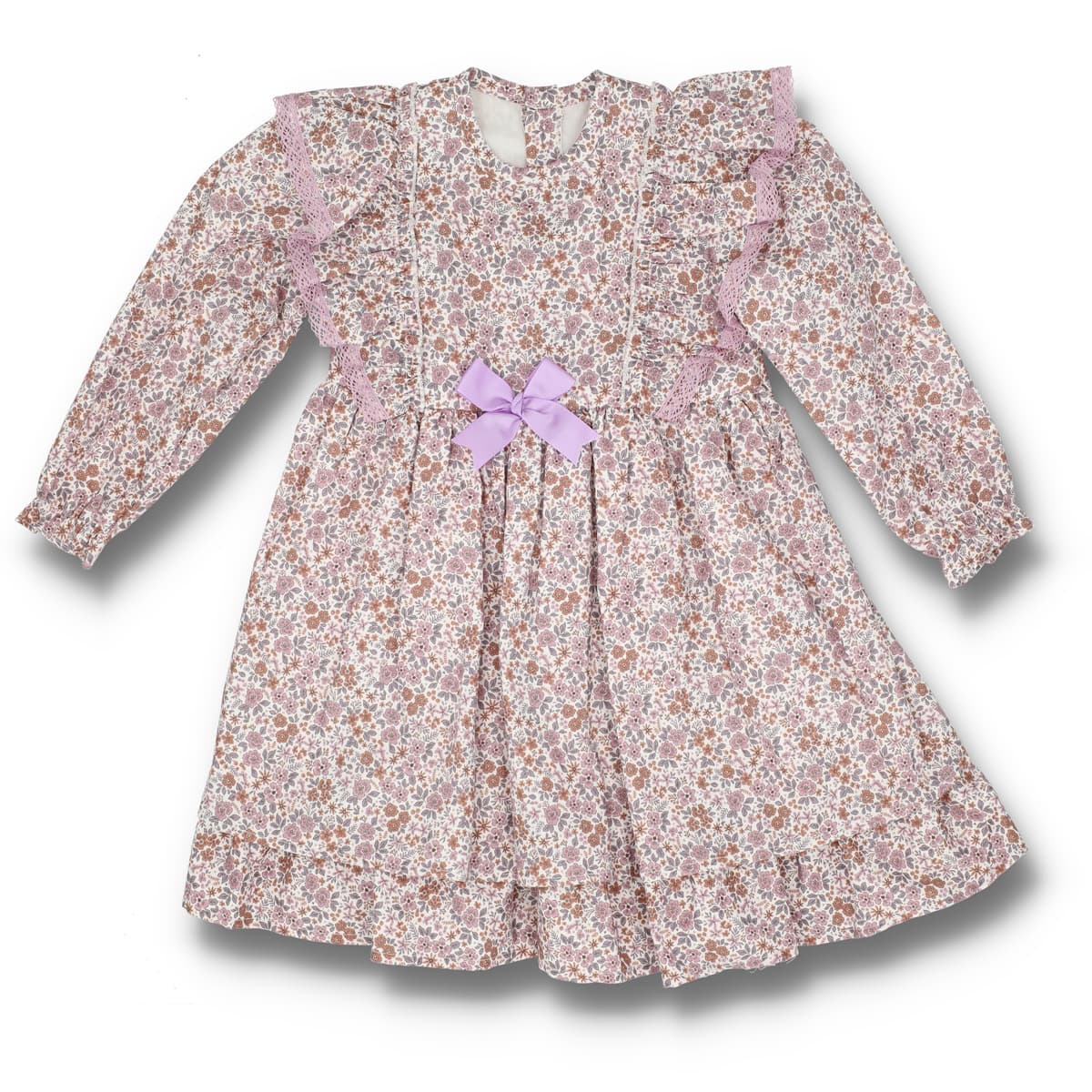 Vestido Infantil Malva para Menina Baby Ferr 25668 (3 aos 8 anos)