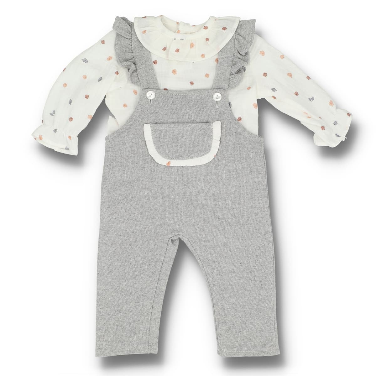 Conjunto Peto Gris para Bebé Baby Ferr 25719 (3 a 18 meses)
