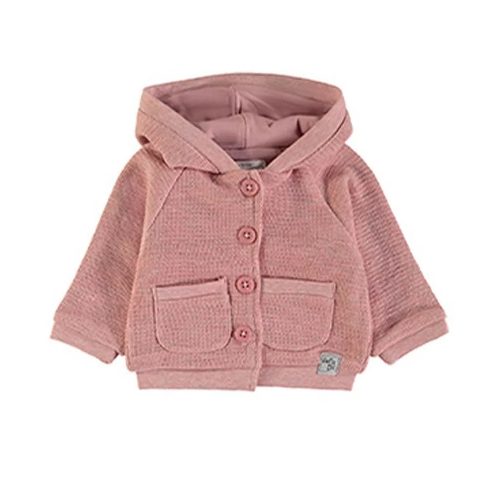 Conjunto de bebé niña de tres piezas con chaqueta con capucha, camiseta y legging floral Babybol 260837