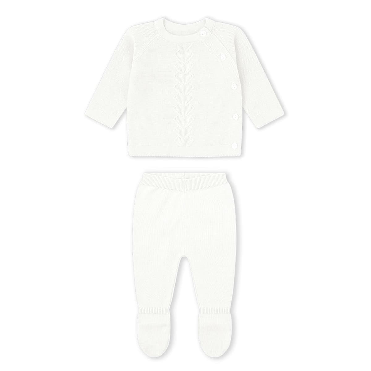 Yatsi Baby 25200261 Conjunto de 2 peças Corações em algodão rosa (0 a 6 meses)