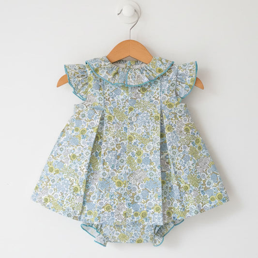 Jesusito verde bebé con estampado floral Baby Ferr 26141 (3 a 36 meses)
