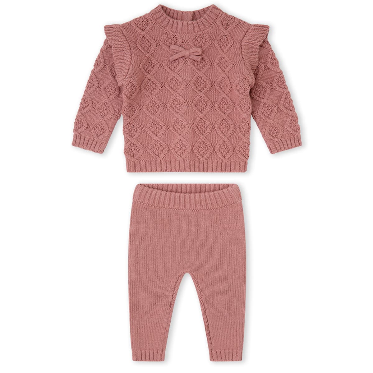 Yatsi Baby 25200261 Conjunto de 2 peças Corações em algodão rosa (0 a 6 meses)