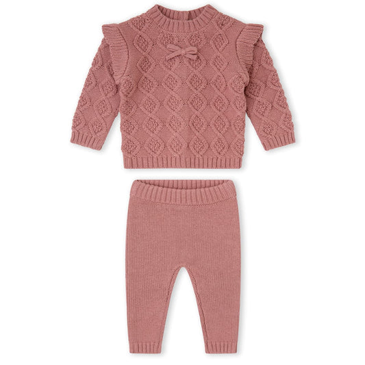 Conjunto de punto tricot de jersey y pantalón Yatsi Baby (Ref. 26200710)