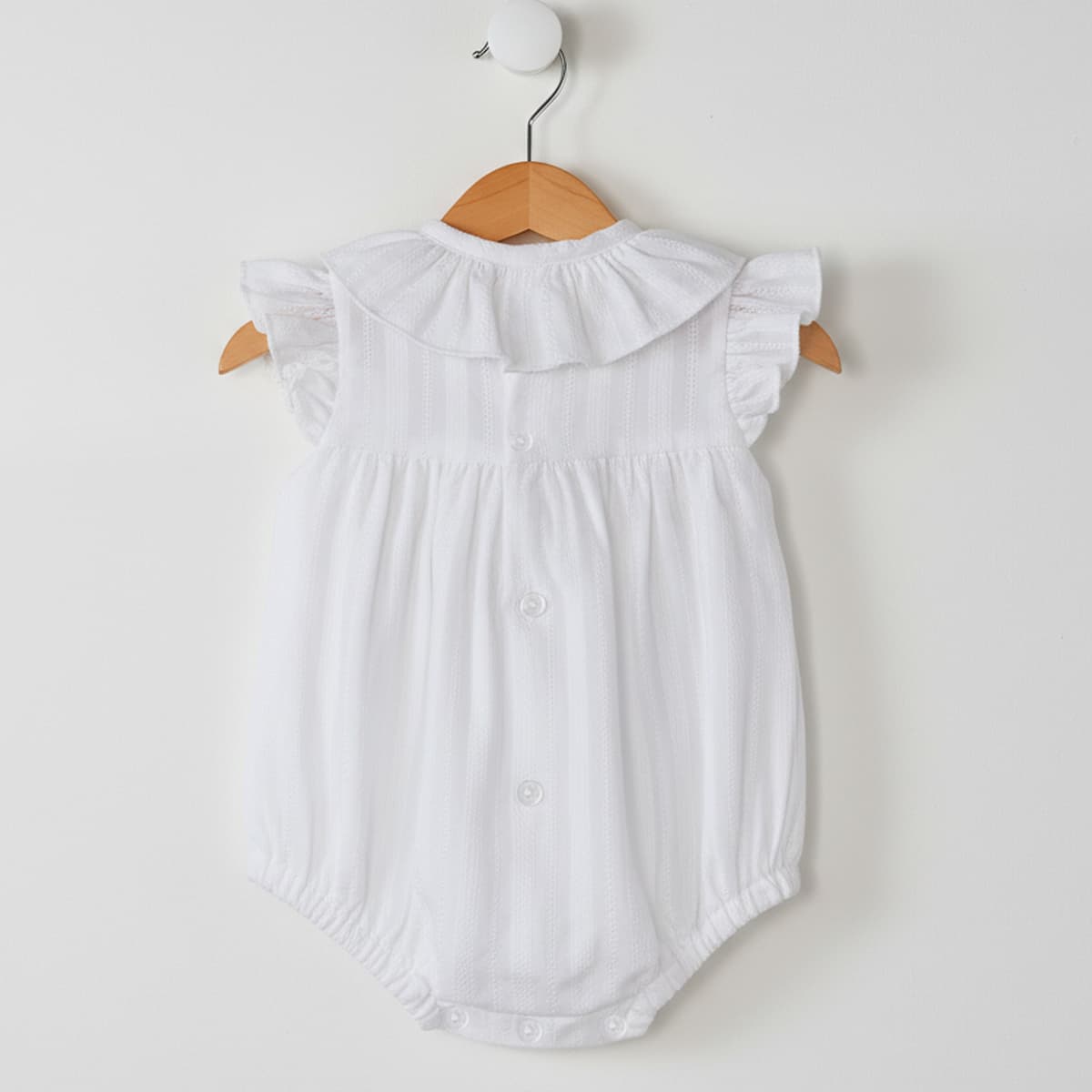 Rana blanca para bebé con bordados Baby Ferr 26214