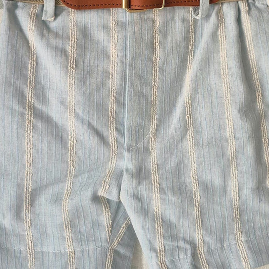 Conjunto infantil celeste con camisa blanca y cinturón Baby Ferr 26336 (2 a 6 años)