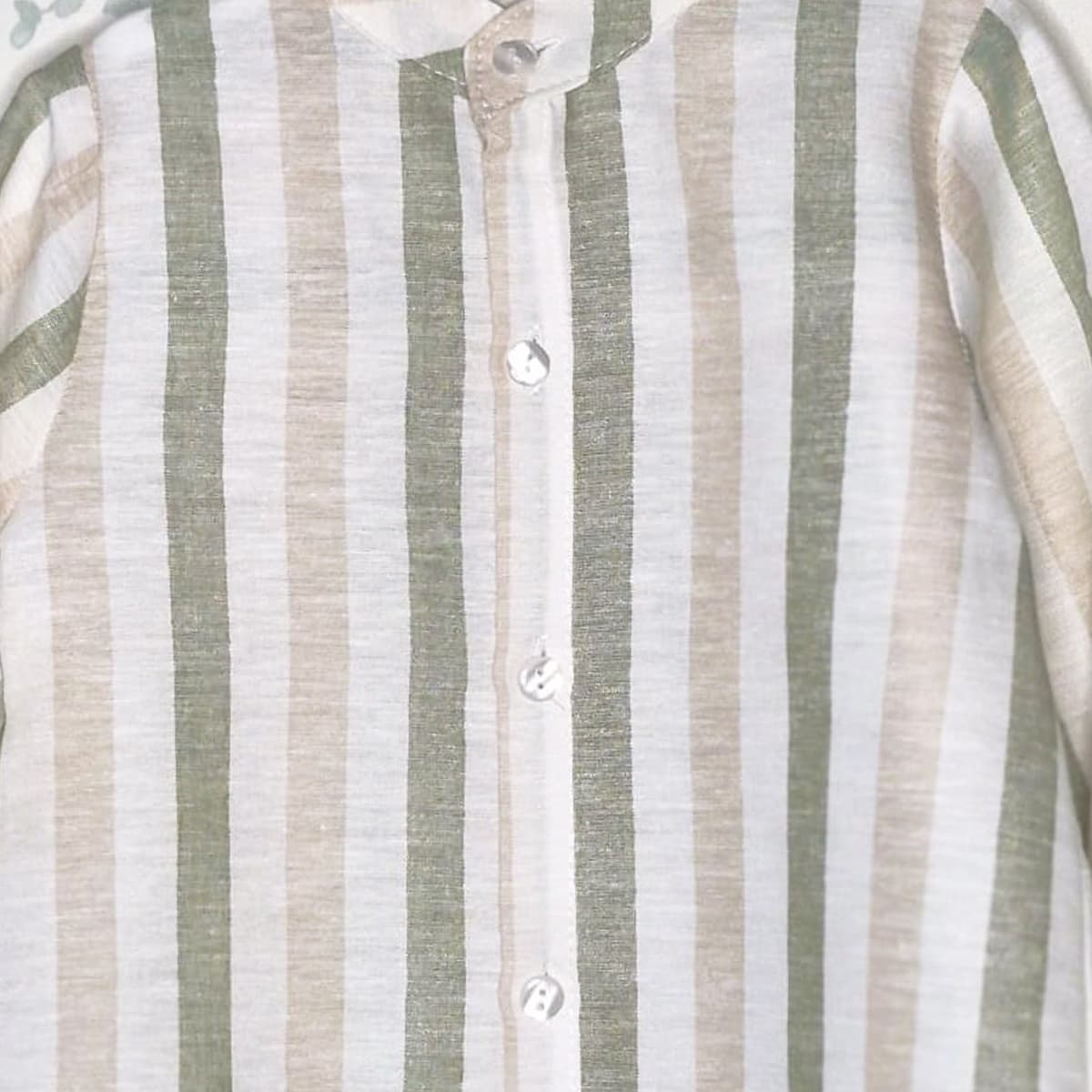 Conjunto infantil camel con camisa de rayas y cinturón Baby Ferr 26338 (2 a 6 años)