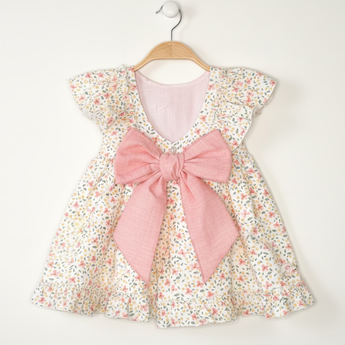Vestido bebé rosa floreado Baby Ferr 26515