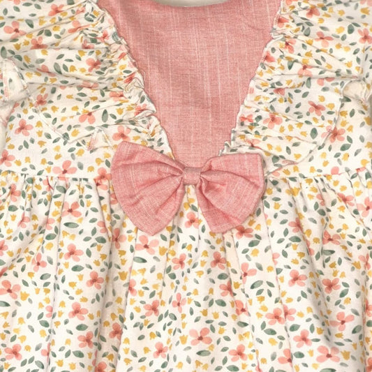 Vestido bebé rosa floreado Baby Ferr 26515