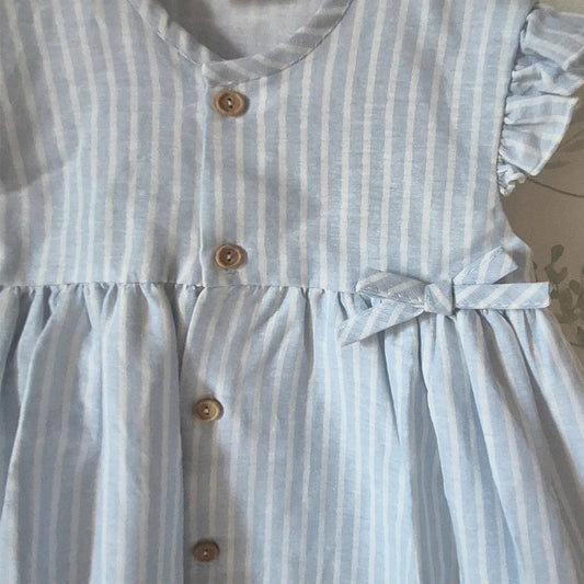 Vestido infantil azul Baby-Ferr Modelo 26557