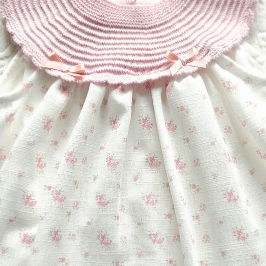 Vestido para bebé Pelottas modelo 26P1315 en tono maquillaje