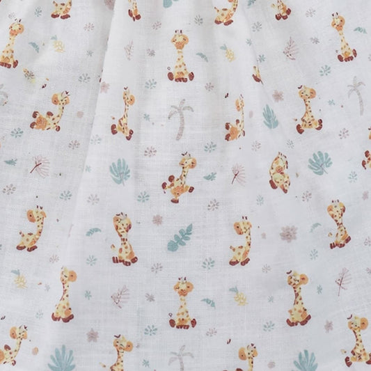 Vestido bebé maquillaje estampado jirafas con braguita Pelottas 26V1316