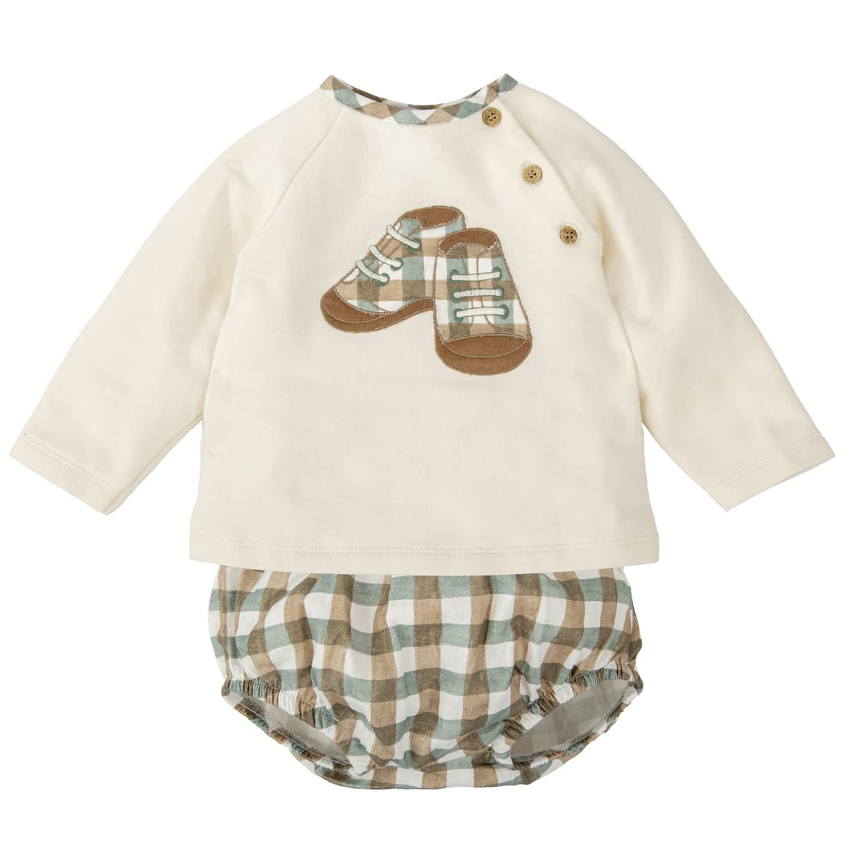 Pijama Babidú “Pradera” em algodão para bebé menina (0 a 3 meses) 11127