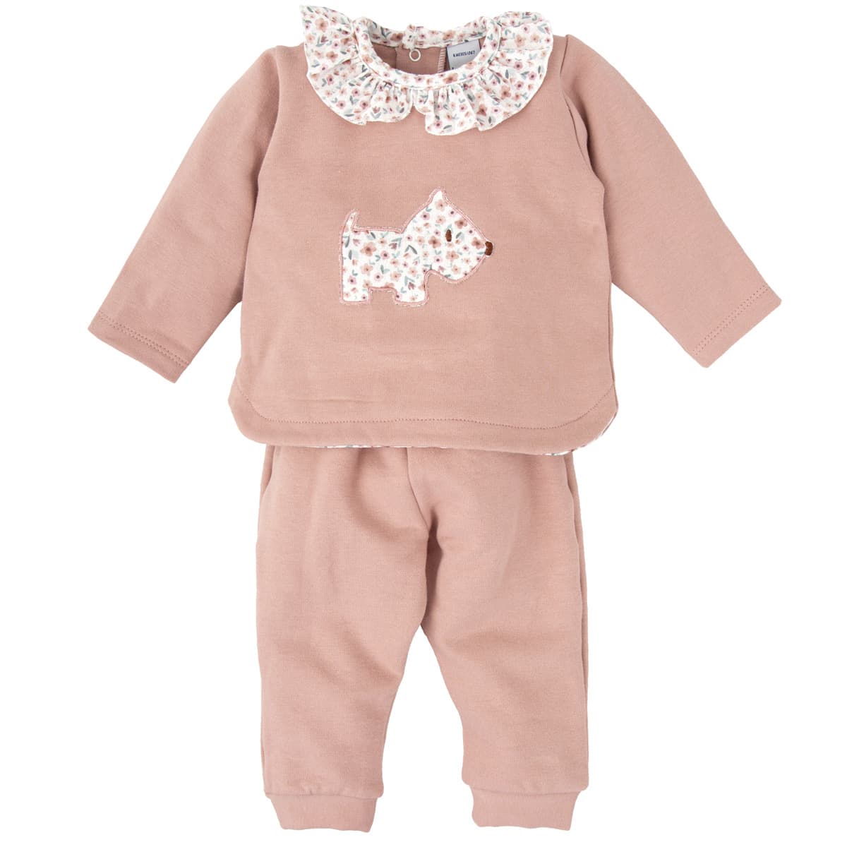 Pyjama en coton Babidú « Pradera » pour bébé fille (0 à 3 mois) 11127
