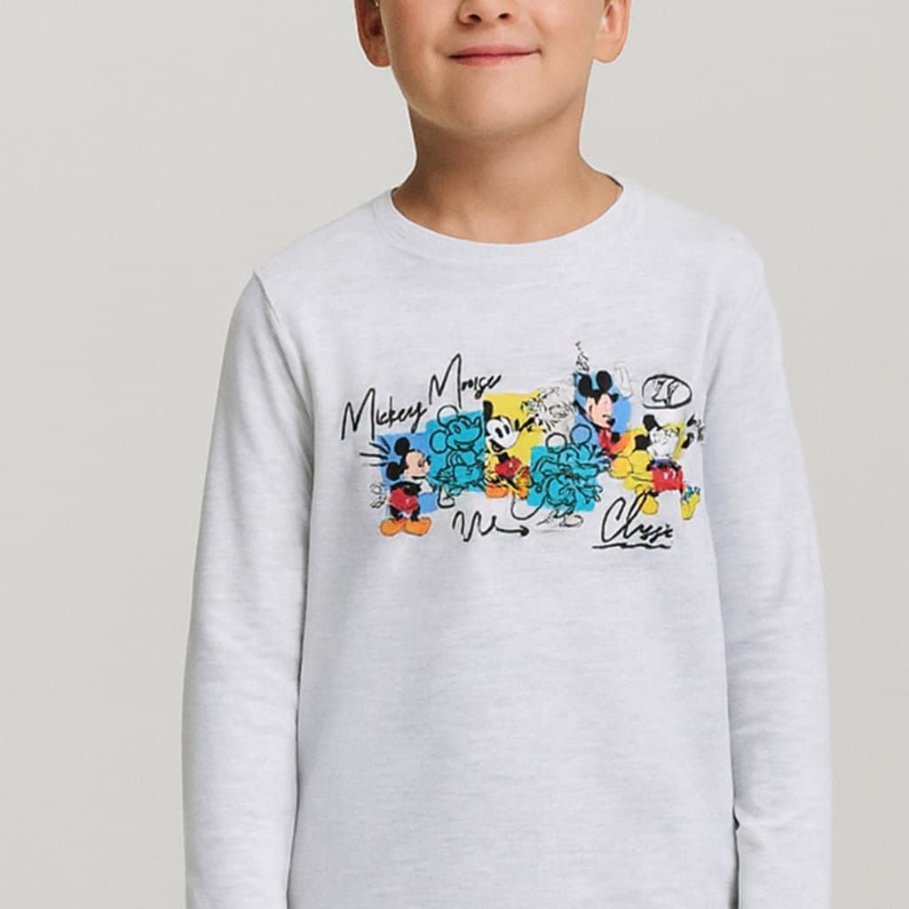 Pijama de mulher Kinanit 525100454 de elastano macio com estampado de coração