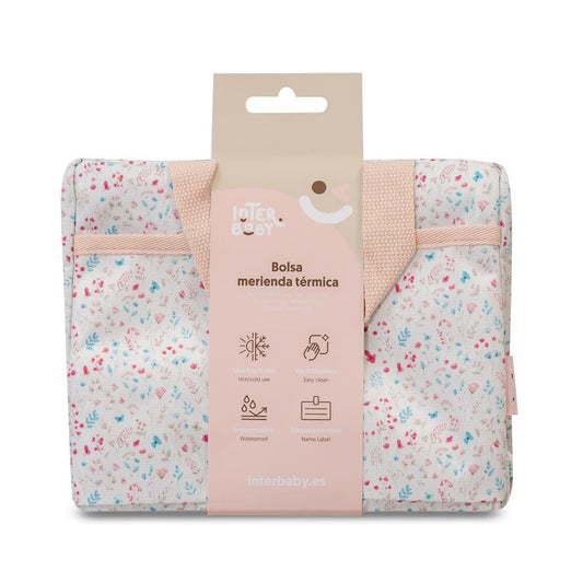 Bolsa térmica infantil para merienda Pétalos | Interbaby
