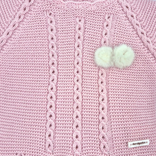 Conjunto de primera puesta maquillaje para bebé con capota Don Algodón DAB-51010
