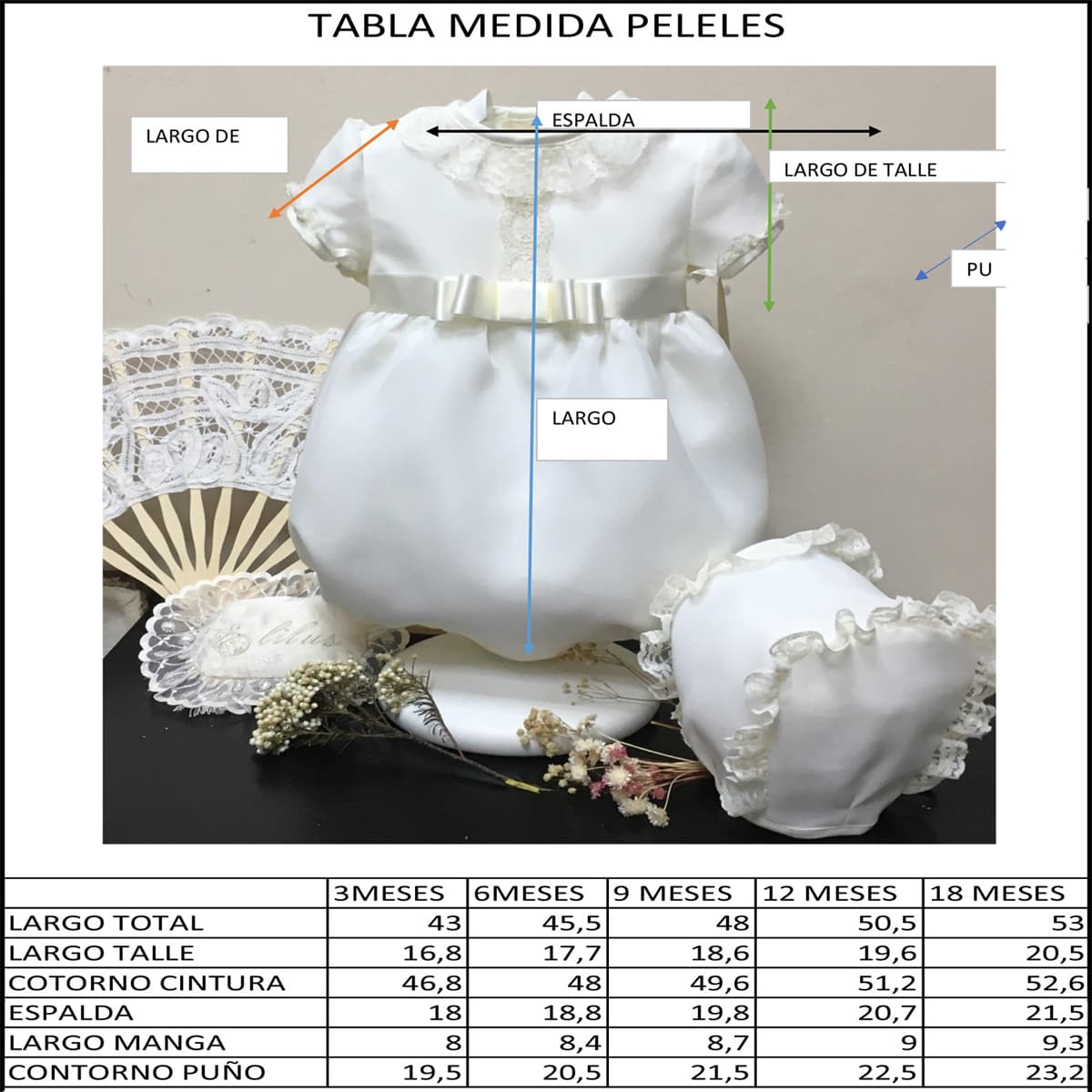 Sapo Cerimónia Bebé em Bambula Bordado Cru – Lilus 23561